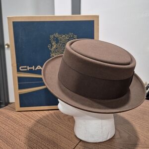 EUC Vintage Pork Pie Felt Hat In A Vintage Hat Box